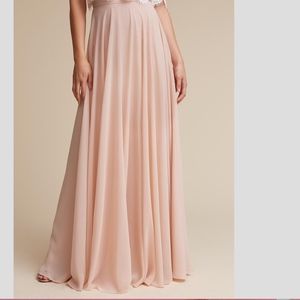 BHLDN JENNY YOO HAMPTON SKIRT - BLUSH
